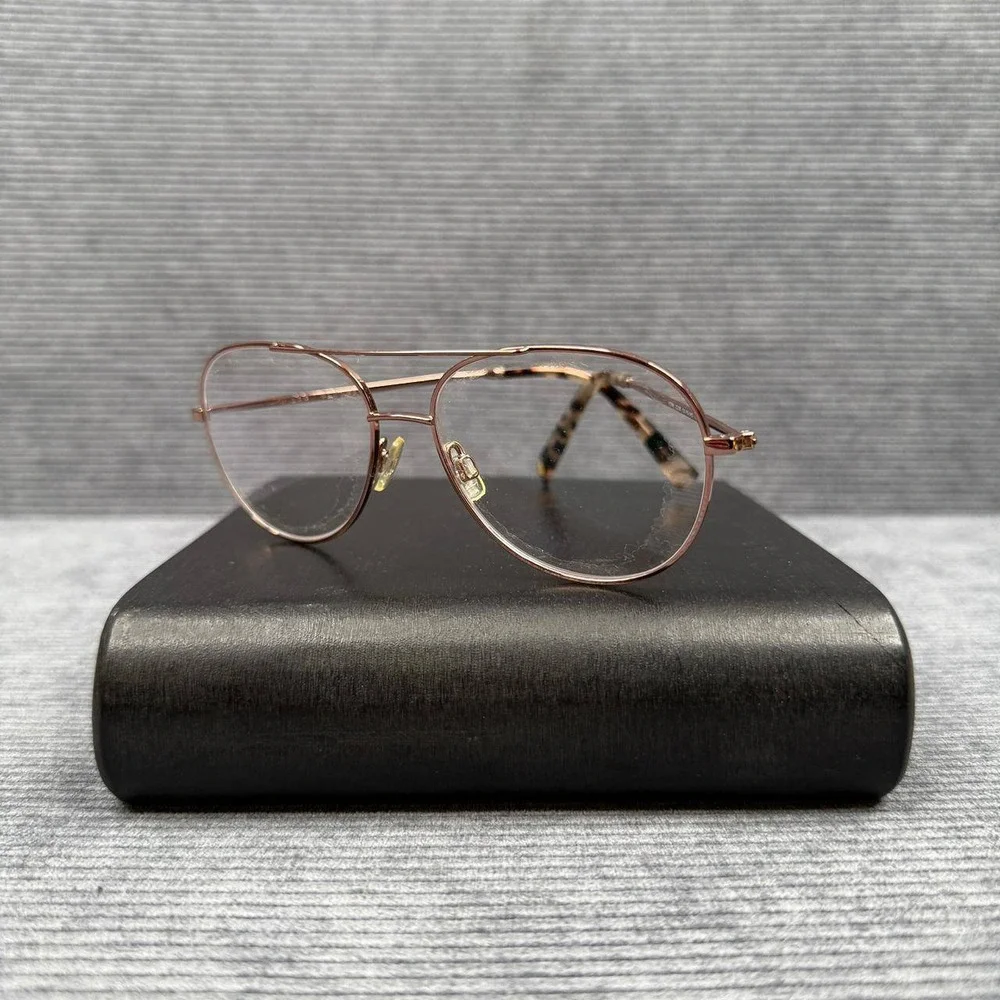 Warby Parker York 2233 Rose Gold Aviator Eyeglasses Frames 53-15-145 Mens Womens